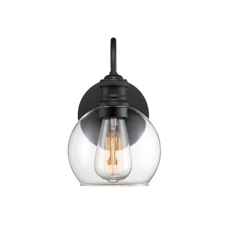 Meridian M50040 10" Tall Outdoor Wall Sconce with Globe Shade