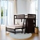 preview thumbnail 17 of 42, Contemporary Wooden Twin Over Full Bunk Bed With Six Drawers And Flexible Shelves, Bottom Bed With Wheels, Space-saving, White
