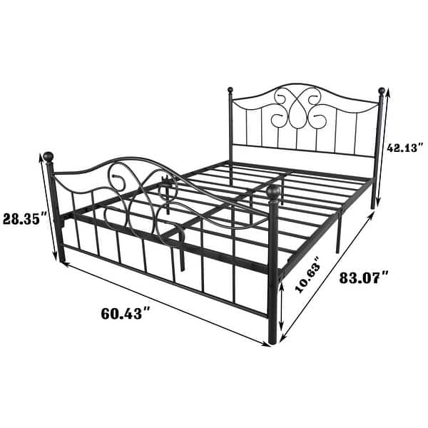 Queen Metal bed frame Bed Bath & Beyond 36628924