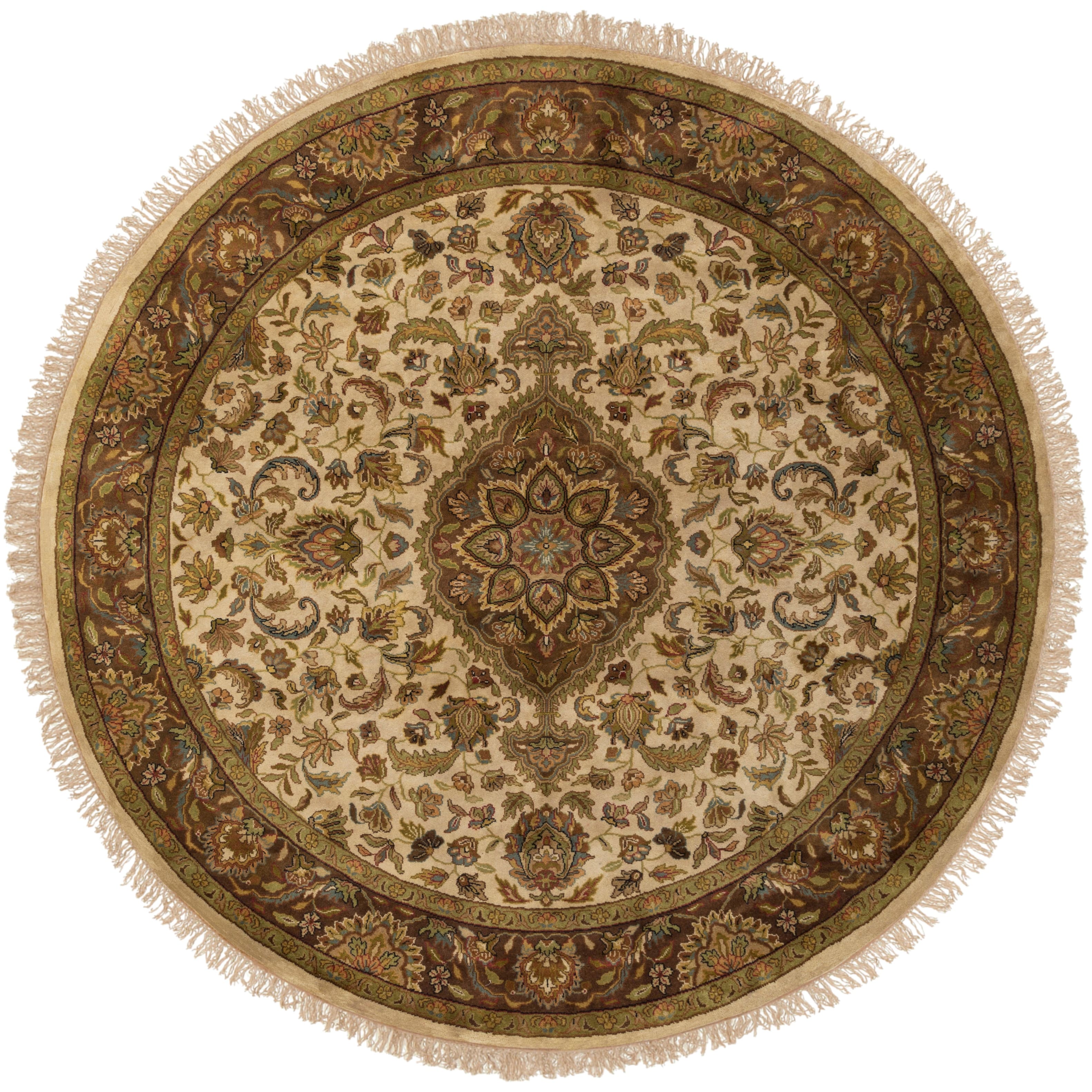 Hand-knotted Revelry Wool Area Rug - 8' Round - 8' Round - Bed Bath ...