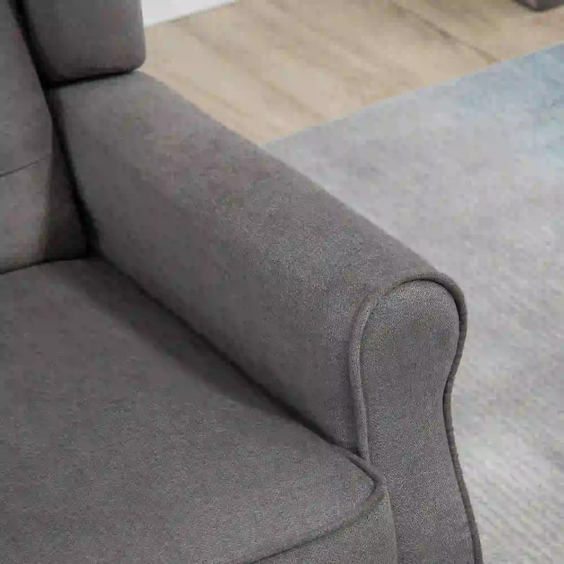 Wingback Accent Chair for Living Room, Button-Tufted Lounge Chair