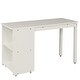 preview thumbnail 12 of 50, Contemporary Low Study Twin Loft Bed with Cabinet and Rolling Portable Desk, Solid Construction & Versatility Galore