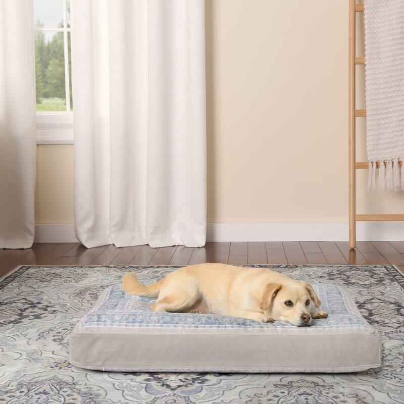 TOWN & COUNTRY EVERYDAY CuddleTown Medallion Pillow Crate Mat Pet Bed