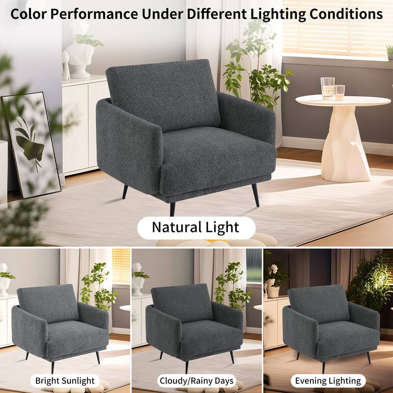 Karaka 37.5"W Oversized Armchair Leisure Sofa Accent Chair