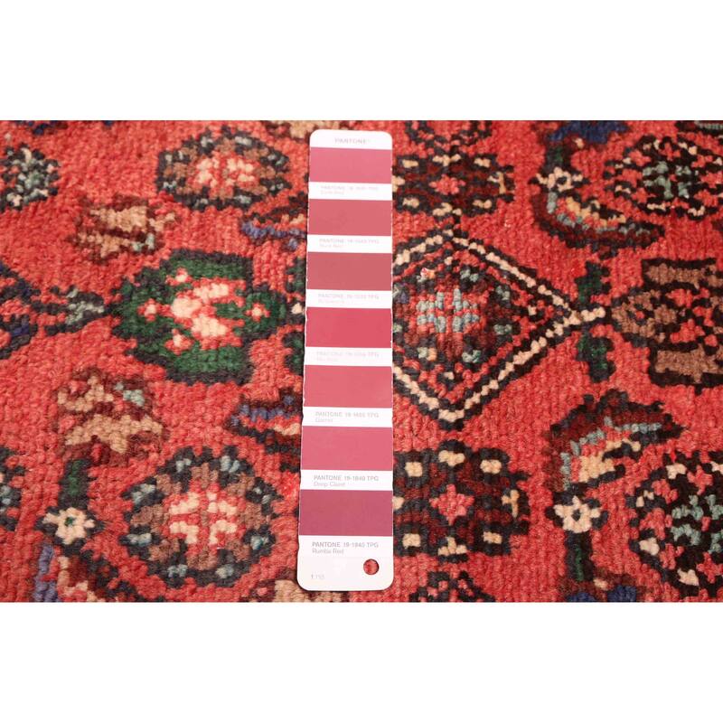 ECARPETGALLERY Hand-knotted Andelz Red Wool Rug - 3'8 x 9'9