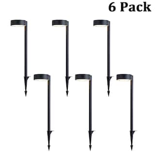 Low Voltage LED Landscape Path Light, 12V Outdoor Metal Pathway Light, Warm White Walkway & Garden Lighting (6 Pack) - W5''
