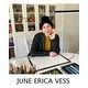 preview thumbnail 7 of 8, Amanti Art Paper Mesa II by June Erica Vess Wood Framed Wall Art Print - Svelte Natural