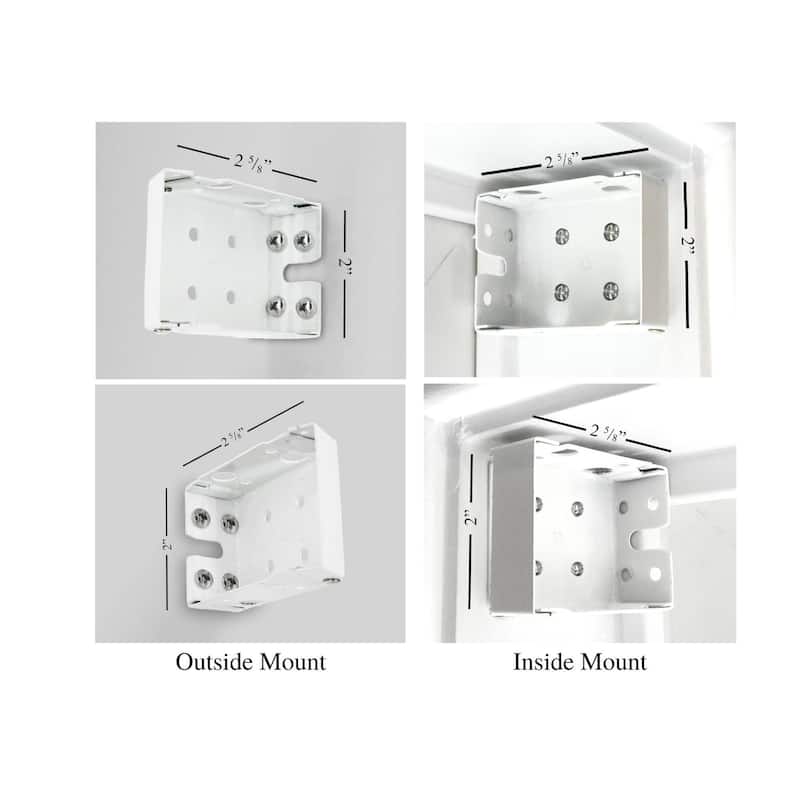 Linen Avenue Cordless Faux Wood Blind, Partial Inside Mount (Arrives ½ Inch Narrower)