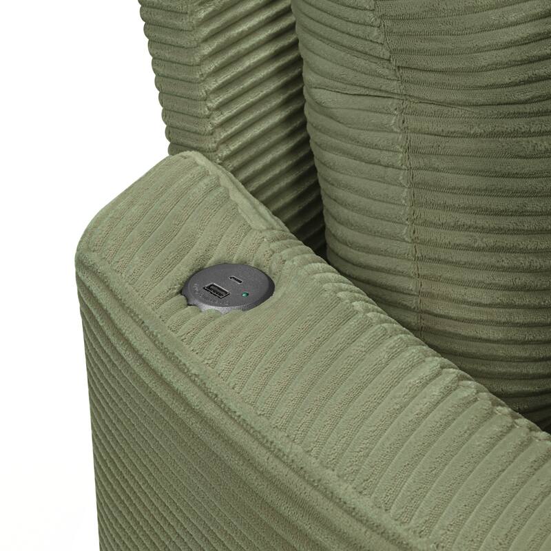 102.3" Sofa Bed Upholstered Sofa Couch with Deep Seat and USB Ports for Living Room