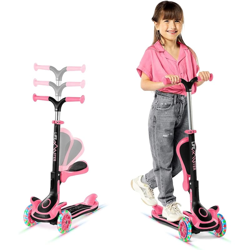 Kids Scooter – Foldable Seat – LED Wheel Lights