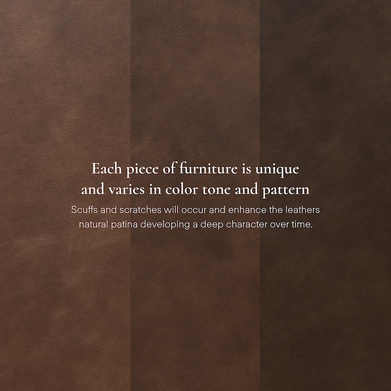 Poly & Bark Napa Ottoman - Full Grain Genuine Italian Leather