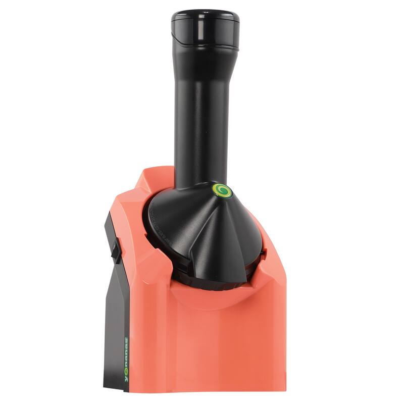 Yonanas Classic Vegan Non-Dairy Frozen Fruit Soft Serve Dessert Maker with 36 Recipe Book - Coral