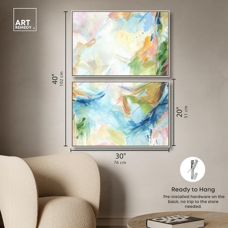 In the Beginning Canvas Set of 2 by Art Remedy