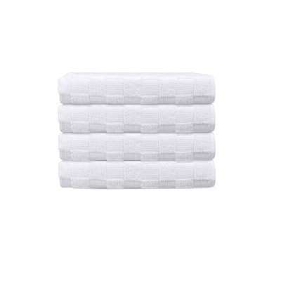 Waffle Terry 4 pcs Turkish Wash Towels Set