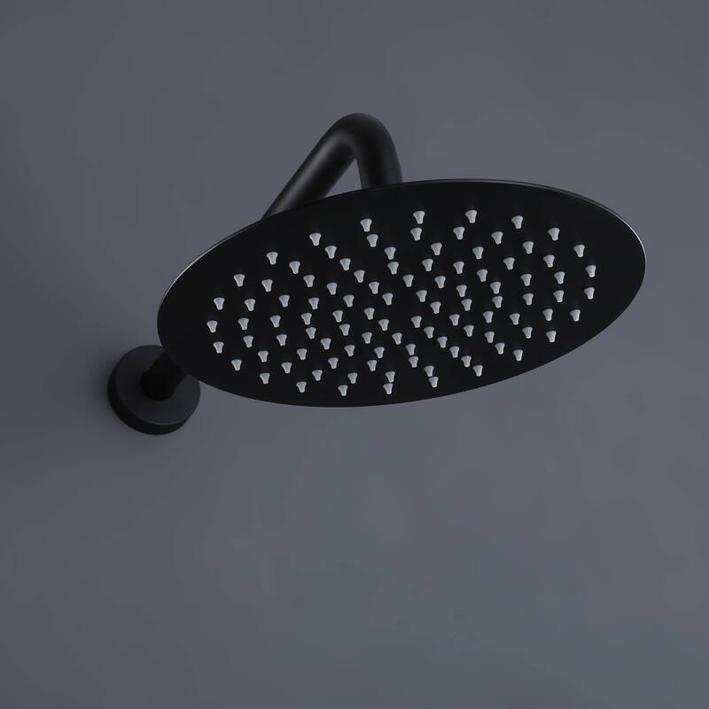 High Pressure Shower Head 10 Or 12 Inch Rain Showerhead Ultra-Thin High Flow Stainless Steel Rainfall Round Shower Head