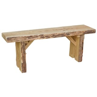 Live Edge Locust Wood 4' Wildwood Bench