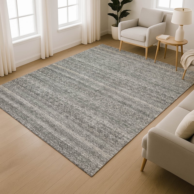 Premium Washable Super Soft Boho Stripes Mayfield Rug
