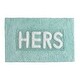 preview thumbnail 29 of 59, Jean Pierre Novelty Cotton Bath Rug - 21"x34" - "His" & "Hers"