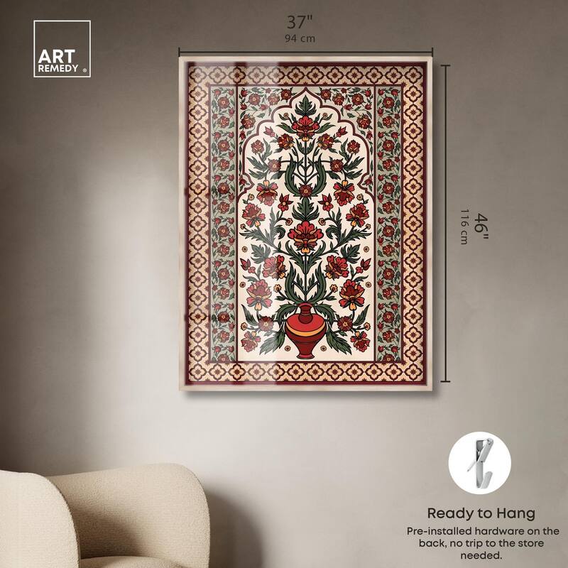 Royal Floral Mat Shadowbox by Art Remedy