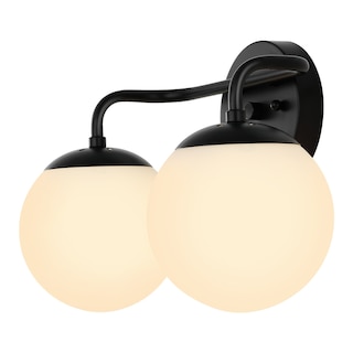 Orleans Parisian Globe Metal/Frosted Glass Modern Contemporary LED Vanity, by JONATHAN  Y