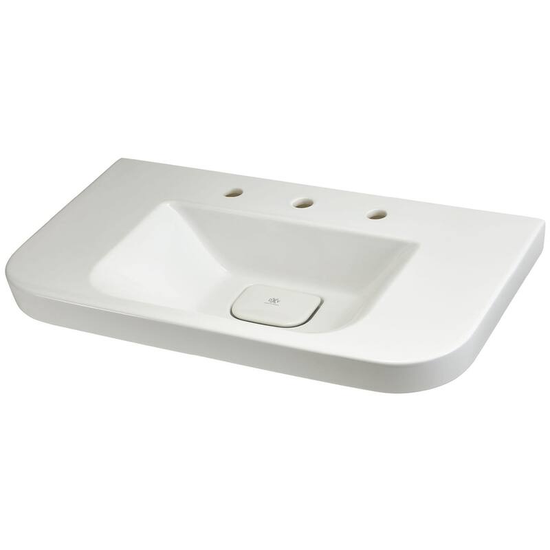 DXV Equility 32-3/4" Rectangular Fireclay Wall Mounted Bathroom Sink - Canvas White