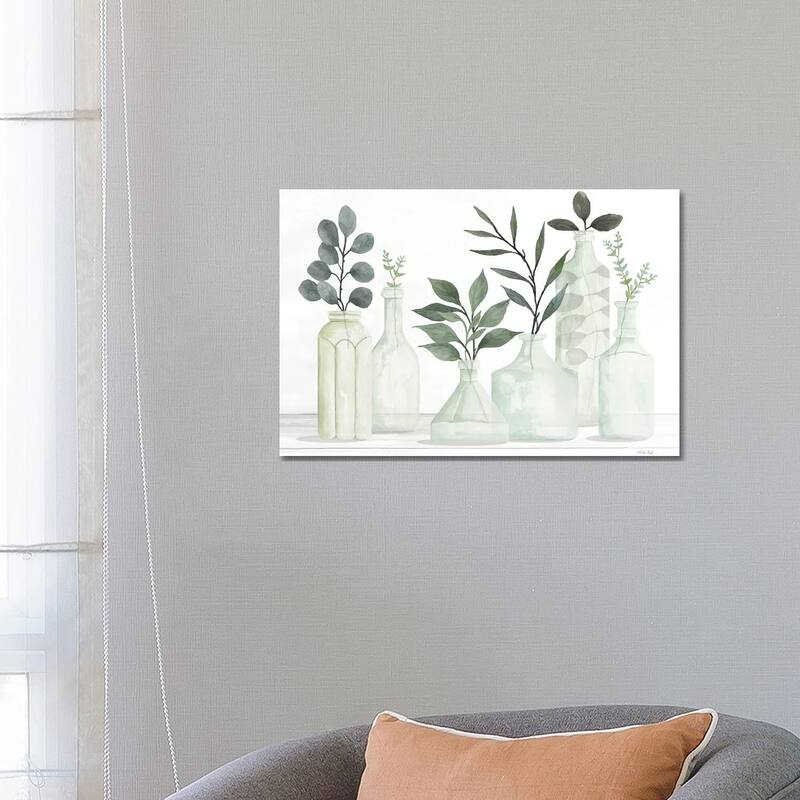 iCanvas "Bottles And Greenery II" by Cindy Jacobs Canvas Print - 18x26x1.5