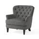 preview thumbnail 9 of 27, Tafton Tufted Club Chair with Ottoman by Christopher Knight Home