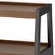 preview thumbnail 7 of 7, WYNDENHALL Hawkins 47.6 inch Wide Industrial TV Media Stand in WALNUT WOOD For TVs up to 50 inches - 20" D x 48" W x 26" H