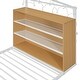 preview thumbnail 11 of 23, Twin Size Metal House Bed Frame with Cozy LED Lights and Side Shelves, Playhouse Bed for Kids with Roof Design, White