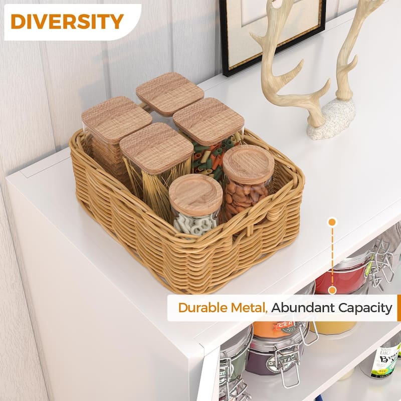 Kitchen Pantry Cabinet Storage with Locking Door and 4 Adjustable Shelves - 71'' H x 31.5'' W x16'' D