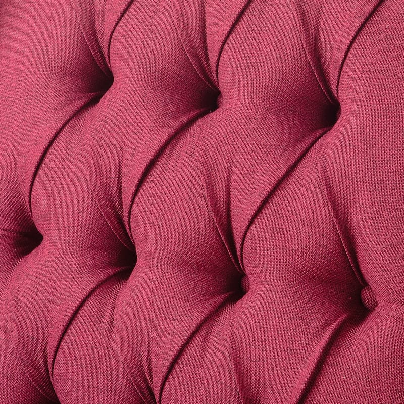 GDFStudio - Fabric Wingback Manual Recliner Chair with Wood Frame