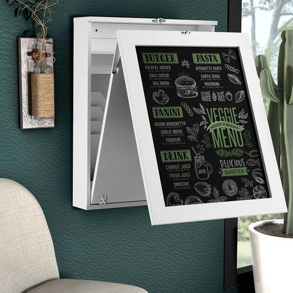 Shop Costway White Wall Mounted Table Convertible Desk Fold Out