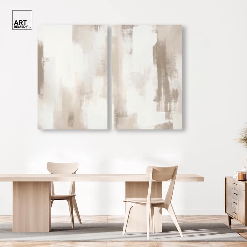 Winter Mist II Canvas Set of 2 by Art Remedy, Gallery Wrapped