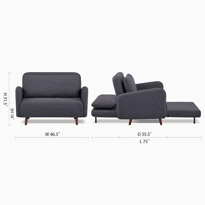 Artdeco Home - Boston & Cypress Convertible Futon Chair