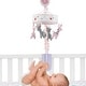 preview thumbnail 2 of 3, Lambs & Ivy Giraffe and a Half Pink/Gray Musical Baby Crib Mobile Soother Toy