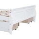 preview thumbnail 39 of 50, Full Wood Platform Bed with Drawers - Elegant Design, No Box Spring Needed