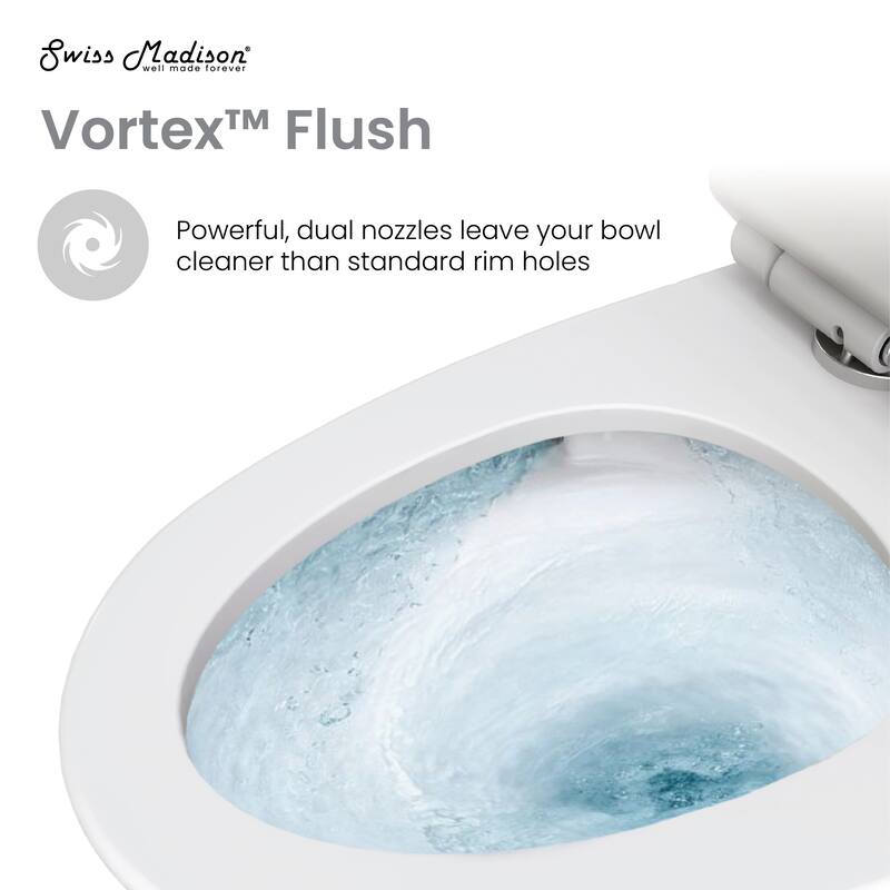 Angers One-Piece Elongated Toilet, 14" Rough-In 1.1/1.6 Gpf - 27.35" x 15.75" 30.3"