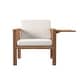 preview thumbnail 4 of 5, Contemporary Natural Wood Lounge Chair