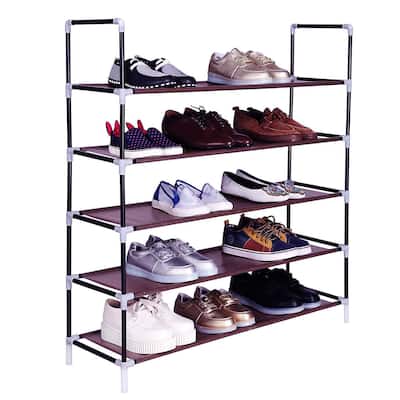 5-tier Non-Woven Shoe Rack Organizer Cabinet