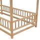 preview thumbnail 38 of 50, Twin Size Wooden Bed House Bed with House Roof Frame