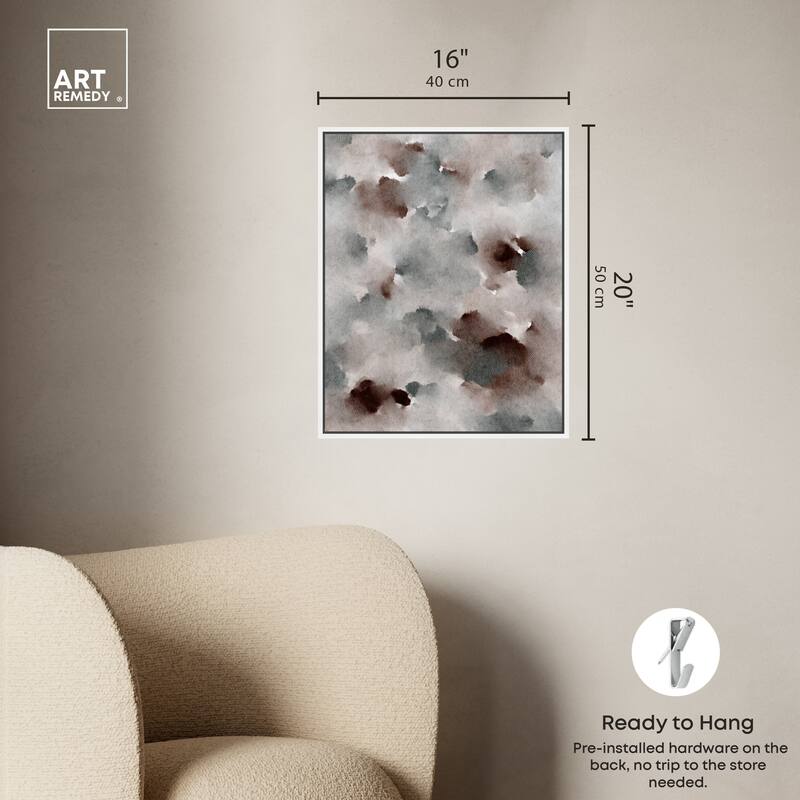 Art Remedy The Winter February Framed Watercolor Boho Abstracts