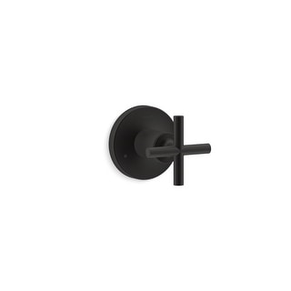 Kohler Purist Valve Trim With Cross Handle For Transfer Valve Requires Valve Matte Black K T14491 3 Bl Overstock 31489201