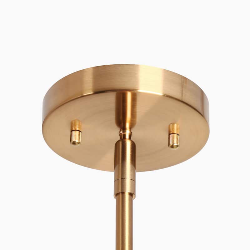 2-Light Unique Modern Linear Black Gold Chandelier Metal Island Lights for Dining Room - L 58" x W 4.4" x H 14"