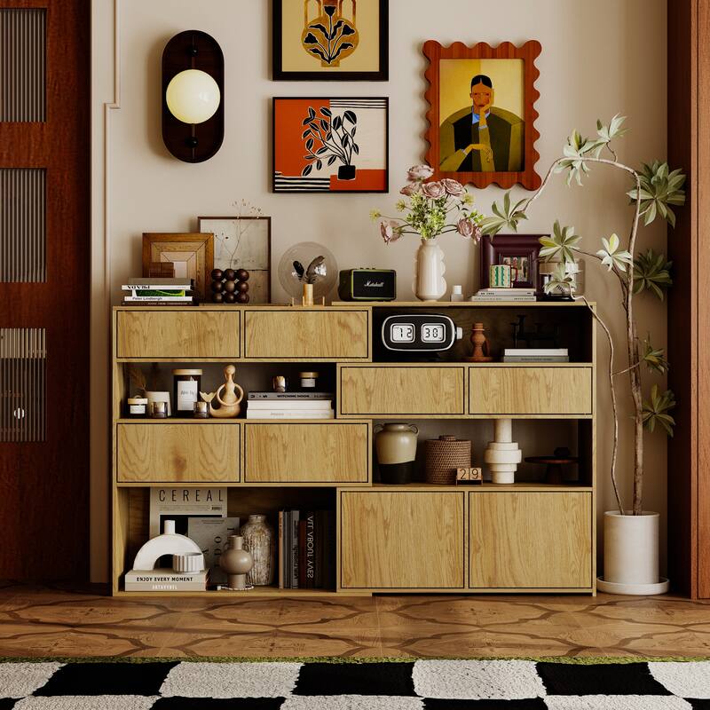 Versatile Wooden Storage Cabinet Side Cabinet