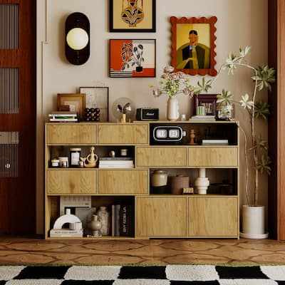 Versatile Wooden Storage Cabinet Side Cabinet