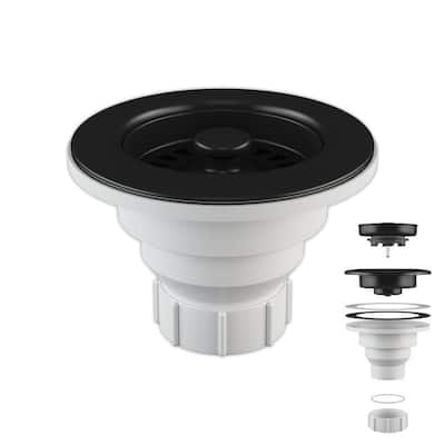 Lexicon Kitchen Sink Basket Strainer 3-1/2" Black Finish