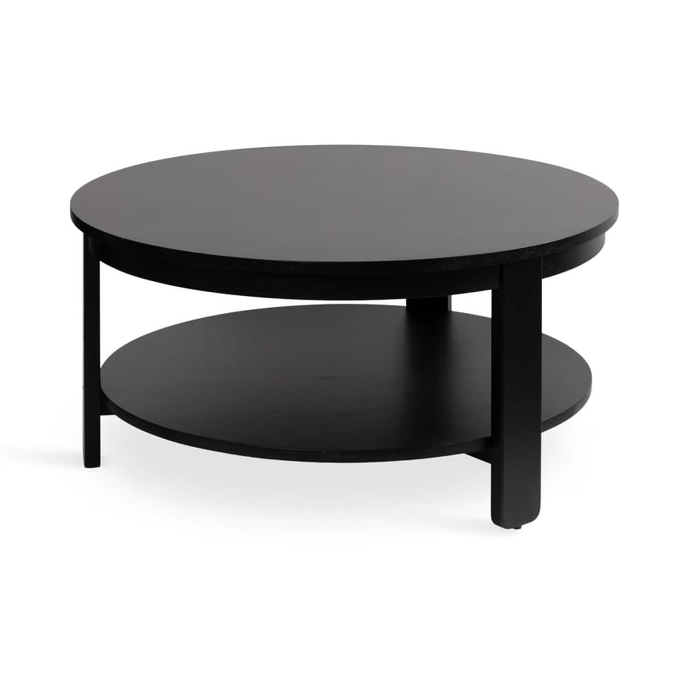 Kate and Laurel Foxford Round Wood Coffee Table
