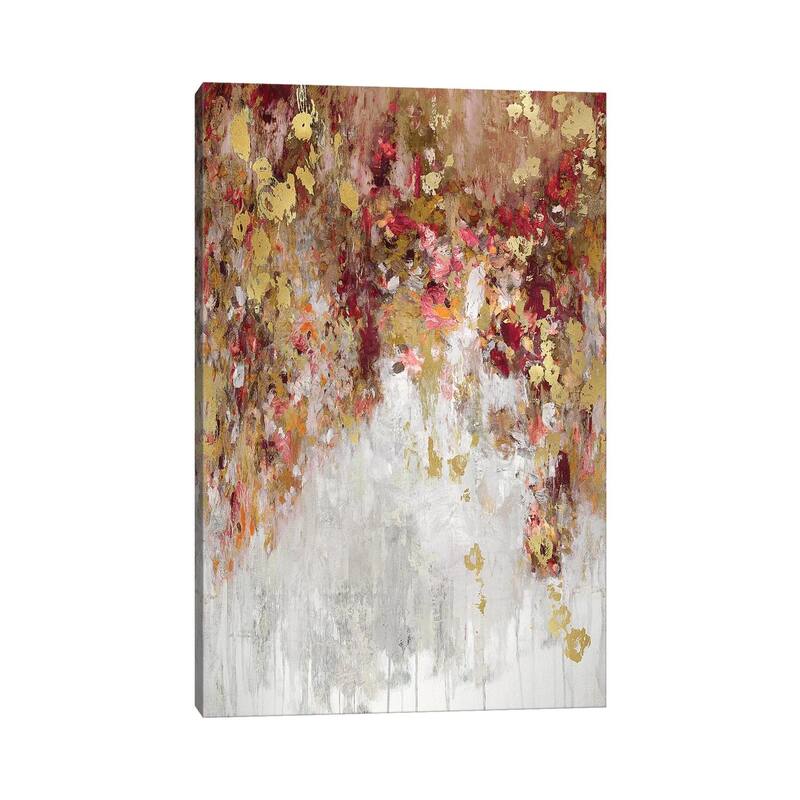 iCanvas "Cascade Red with Gold" by Nikki Robbins Canvas Print