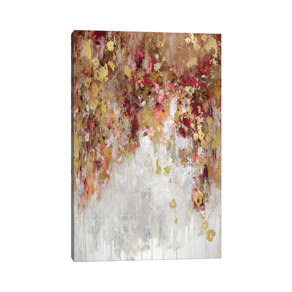 iCanvas "Cascade Red with Gold" by Nikki Robbins Canvas Print