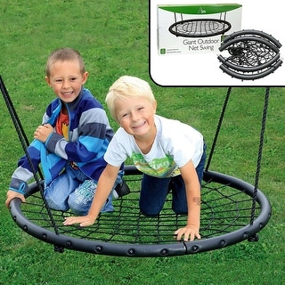 40" Disc Swings Seat Tree Flying Saucer With Chains Playground Backyard